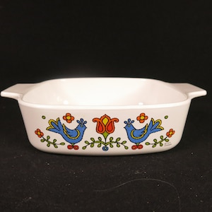 Corning Ware Casserole dish A-1-B, 1 qt Country Festival