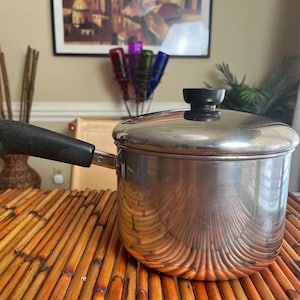Revere Ware 3 qt saucepan copper clad, post '68
