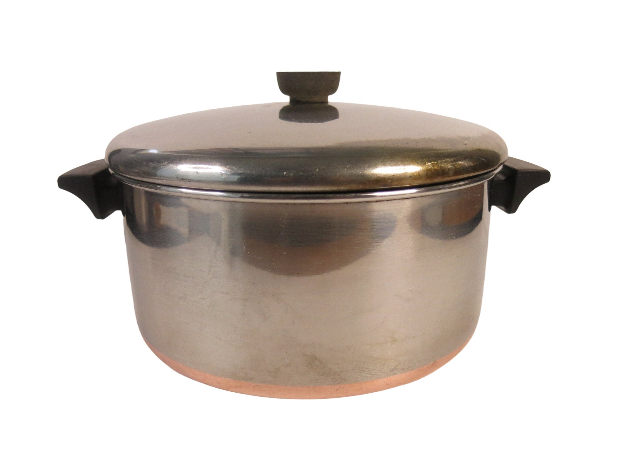  Revere Ware 6 QT Stock Pot, Copper Clad Stock Pot, NO LID,  10-1/2 x 4-3/4: Home & Kitchen
