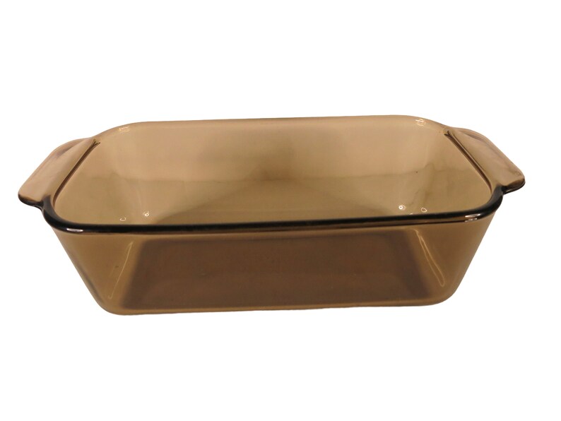 Pyrex 1.5 qt loaf pan Amber 213-B image 1