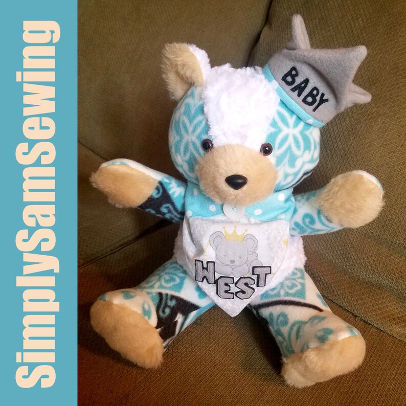 stuffed animal with name embroidered