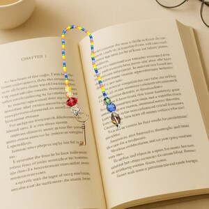 Unieke handgemaakte Pride regenboog kralen bladwijzer-10 inch-metalen sleutel-book minnaar-book marker-book Thong-Reader cadeau-moeder cadeau-voor haar-cadeau