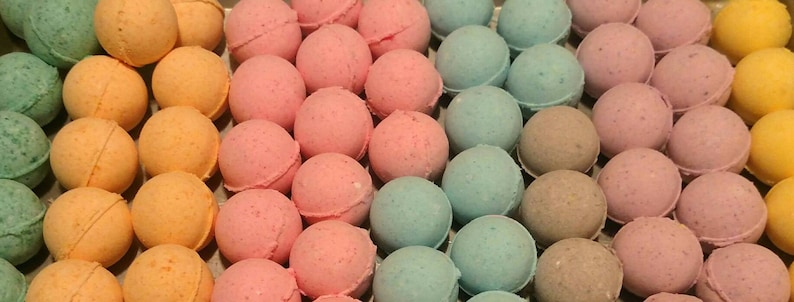 Sale Bath Bombs-Made with Coconut Oil-Variety of Colors and Fragrances-Sensitive Skin-Perfect for Kids-