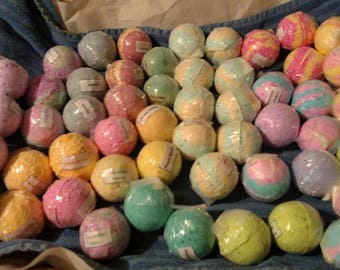 Sale 3.5 oz Bath Bombs-Made with Coconut Oil-Variety of Colors and Fragrances-Sensitive Skin-Perfect for Kids