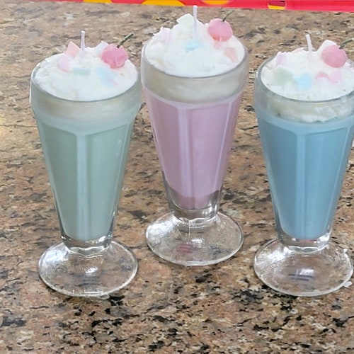 Sale 8oz Custom Soy Candle in Reusalbe Glass Ice-cream Cup-Present-Gift-Christmas-Birthday-Housewarming-Reusable-Home Decor-Variety