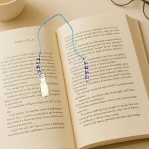 Unieke handgemaakte bladwijzer met glaskralen-8 inch-Fairy Dust-Book Lover-Book Marker-Book Thong-Reader cadeau-moeder cadeau-voor haar-cadeau