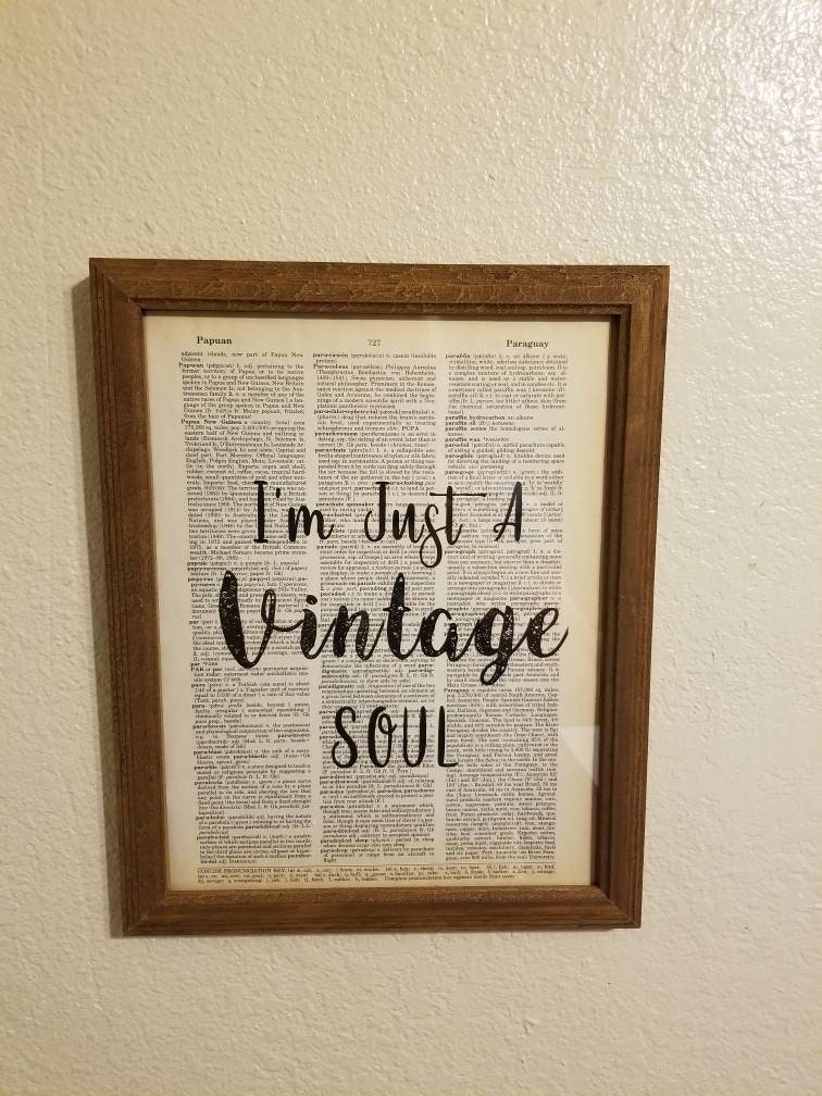 Vintage Dictionary Art Wall Decor Etsy Italia
