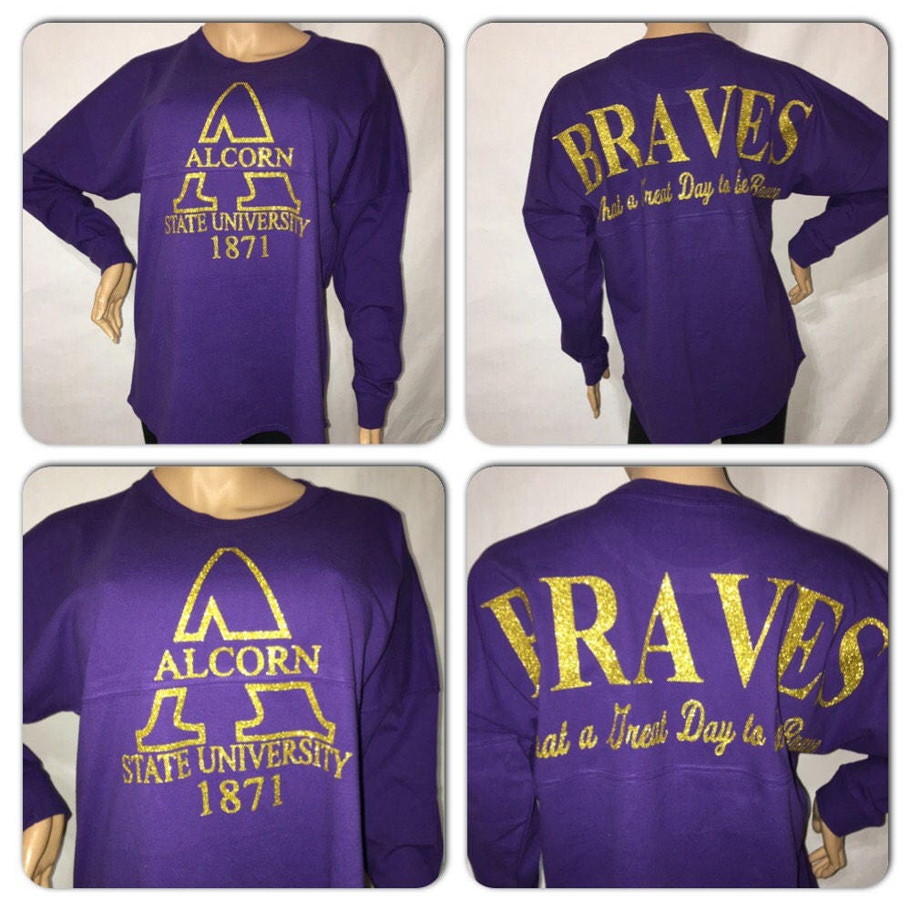 Alcorn university braves bling pom pom en jersey | sweat de paillettes au | braves Alcorn university braves bling pom pom en jersey paillettes | sweat de paillettes jersey au | braves fdea25
