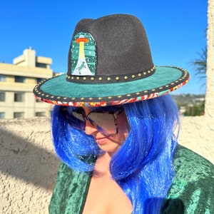 Alien Abduction  - Wide Brim Fedora - IN STOCK