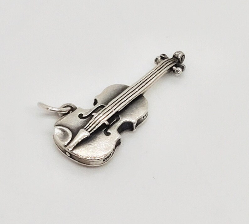 James Avery Violin Charm Sterling Silver Retired IOB With Dust Etsy