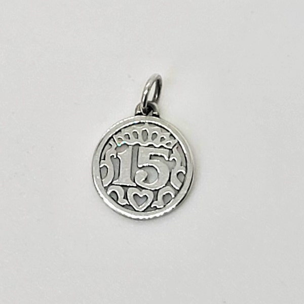 James Avery Quinceanera Charm Sterling Silver Uncut Loop