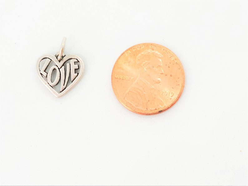 James Avery Love Heart Charm Retired Sterling Silver