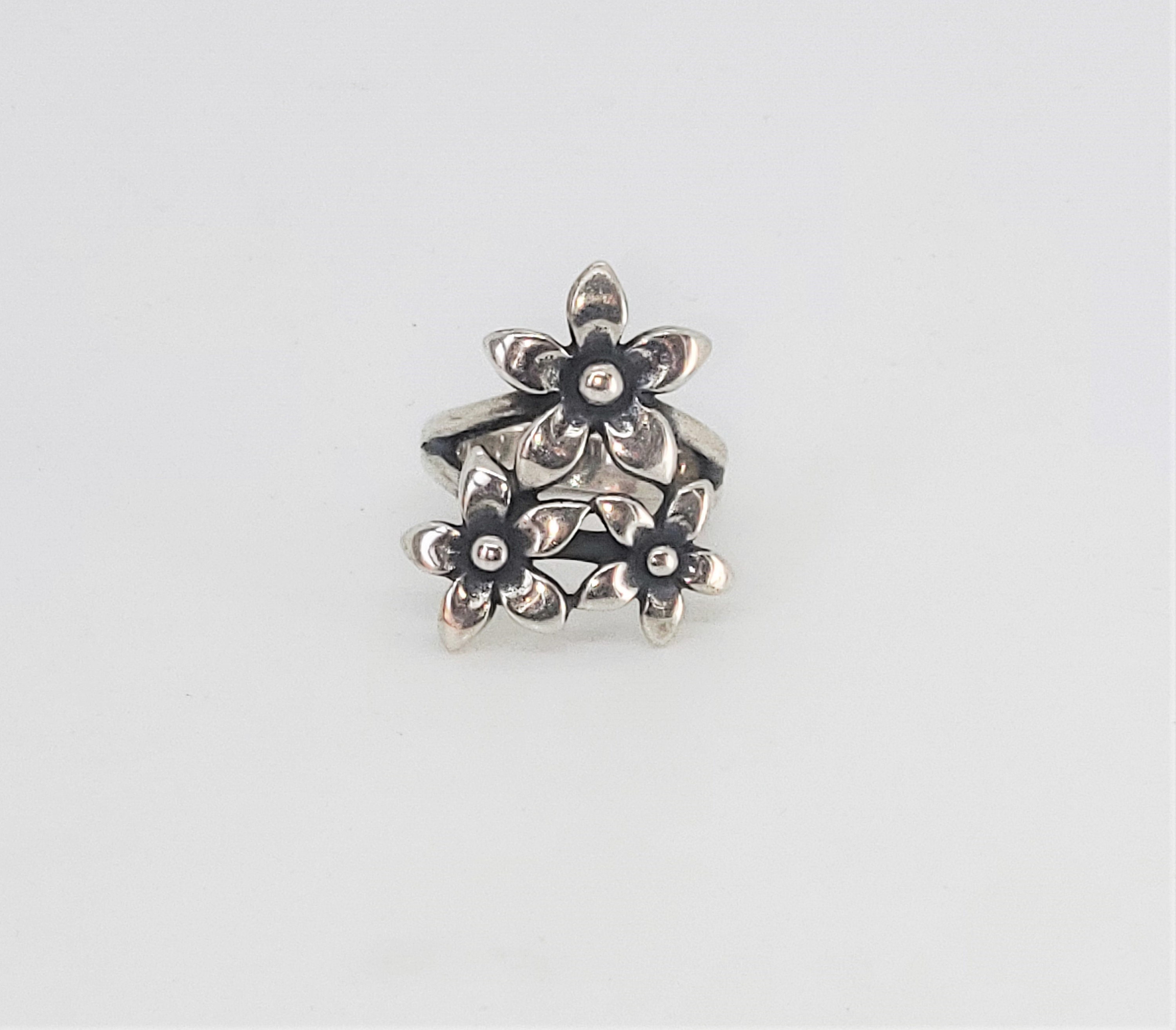 James Avery 3 Flower Ring Daisy Bouquet Sterling Silver Jewelry Etsy