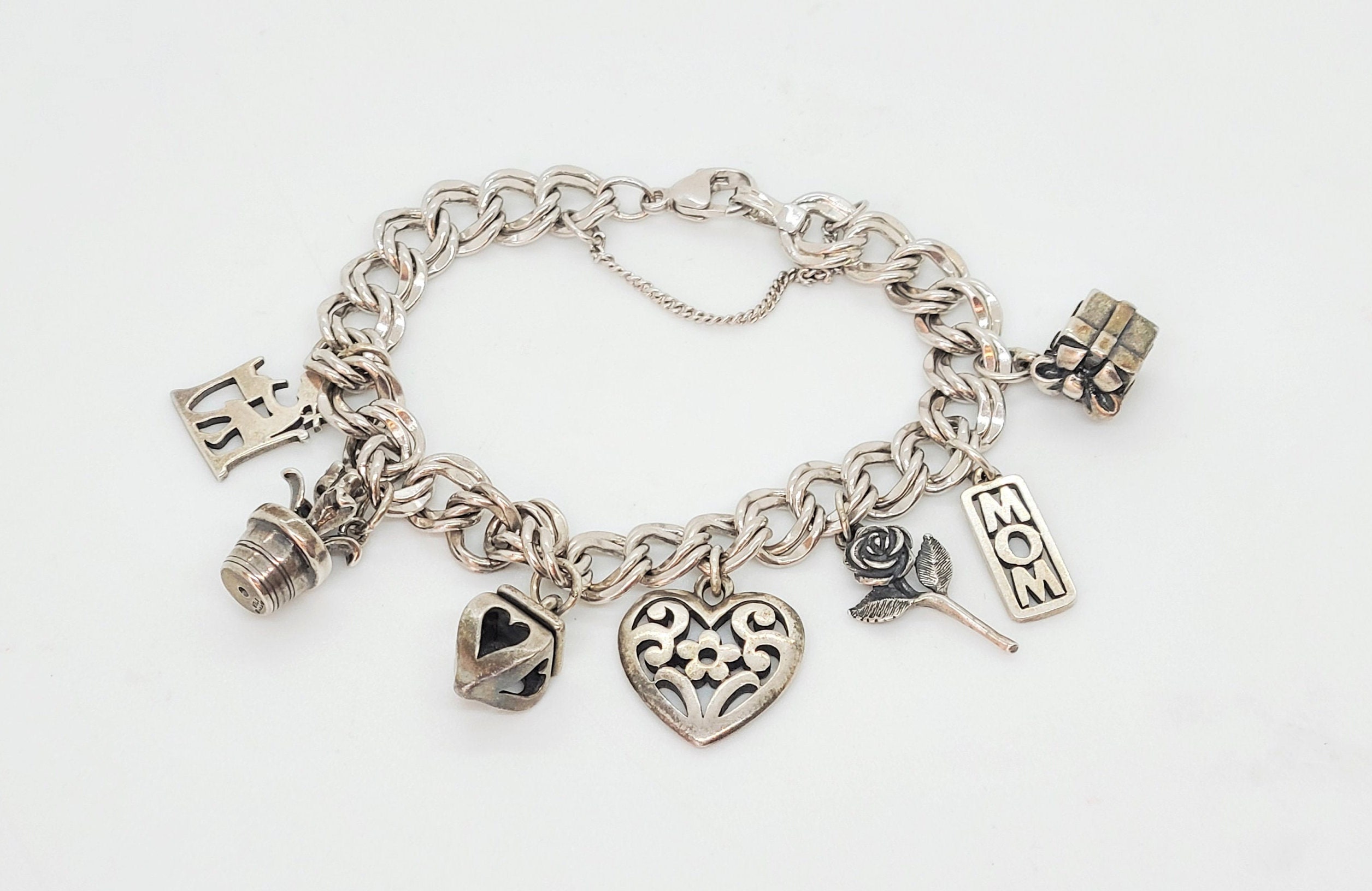 James Avery Sterling Silver Heavy Charm Bracelet Vintage lupon.gov.ph