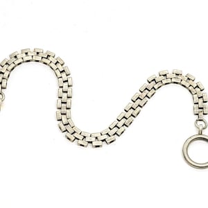 Sterling Silver Pocket Watch Chain French Heavy