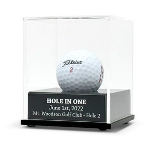 FANTASYJOCKS Custom Golf Ball Display Case - Golf Gifts, Golf Trophy, Golf Ball Holder, Golf Dad, Golf Mom, Gold Accessories, Golf Decor
