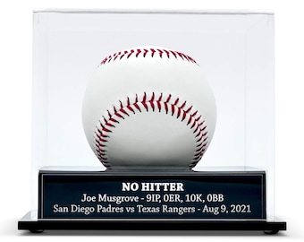 FANTASYJOCKS Custom Acrylic Baseball Display Case - Perfect for Memorabilia Autographed Ball Home Run First Pitch Foul Ball Strike Out