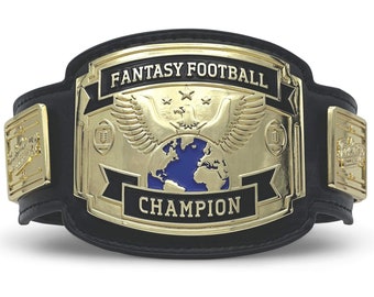 FANTASYJOCKS Miniature Fantasy Football Championship Belt Trophy - 13 Inches in Length