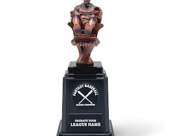 Fantasy Baseball Championship Trophy  15 Year Perpetual Trophy includes Custom Laser Engraving