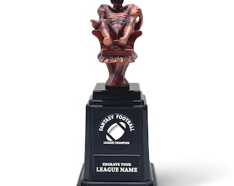 Fantasy Football Championship Trophy - 15 Year Perpetual Trophy includes Custom Laser Engraving