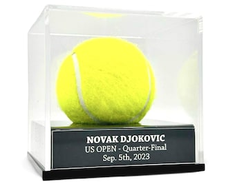 FANTASYJOCKS Custom Tennis Ball Display Case - Personalized Tennis Gifts, Tennis Ball Personalization, Pet Memorial