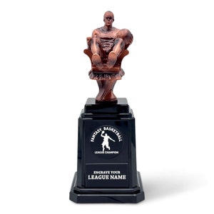 FANTASYJOCKS Fantasy Basketball Championship Trophy Armchair -  15 Year Perpetual Trophy includes Custom Laser Engraving