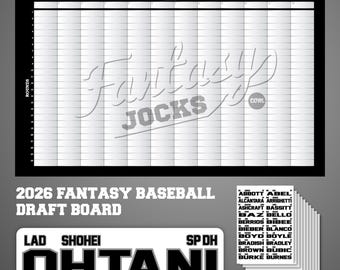 Fantasy Baseball Draft Board - 2026 Season