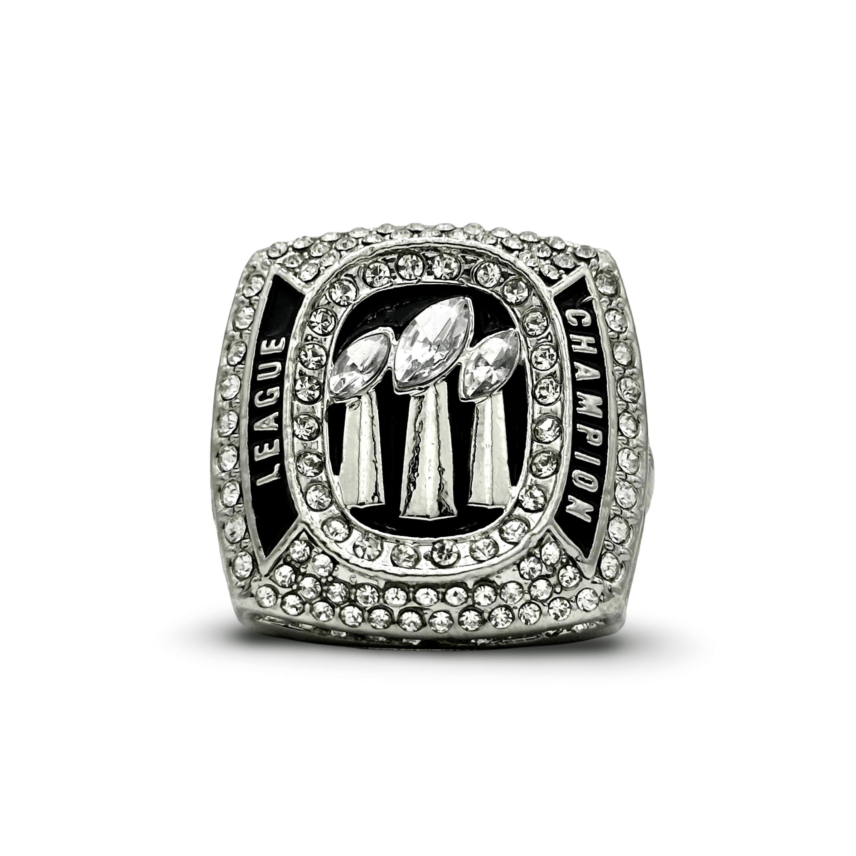 FANTASYJOCKS Fantasy Football Championship Ring - "The Triple Crown"