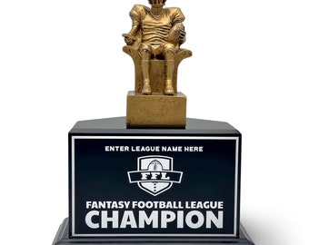 Fantasy Football Championship Trophy - 25 Year Perpetual with Custom Laser Engraving