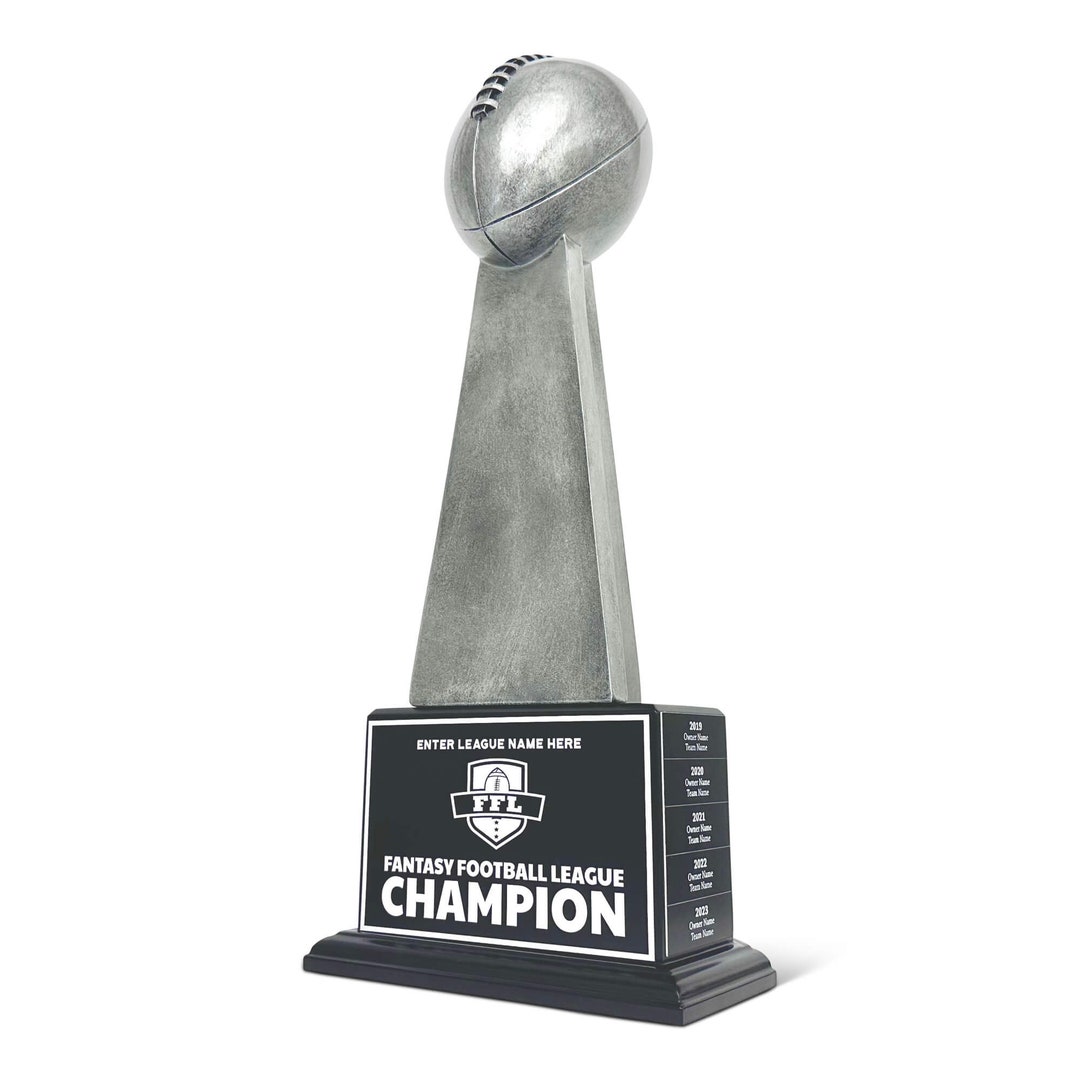 FANTASYJOCKS Fantasy Football Championship Trophy 25 Year Perpetual