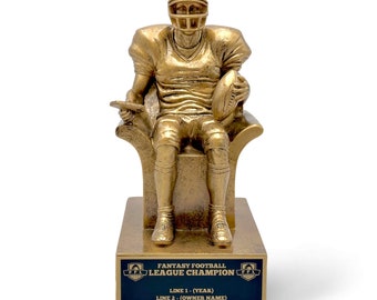 Fantasy Football Championship Trophy - includes Custom Laser Engraving