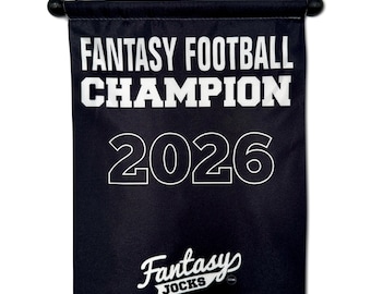 FANTASYJOCKS Fantasy Football Championship Trophy Banner 9" x 12"