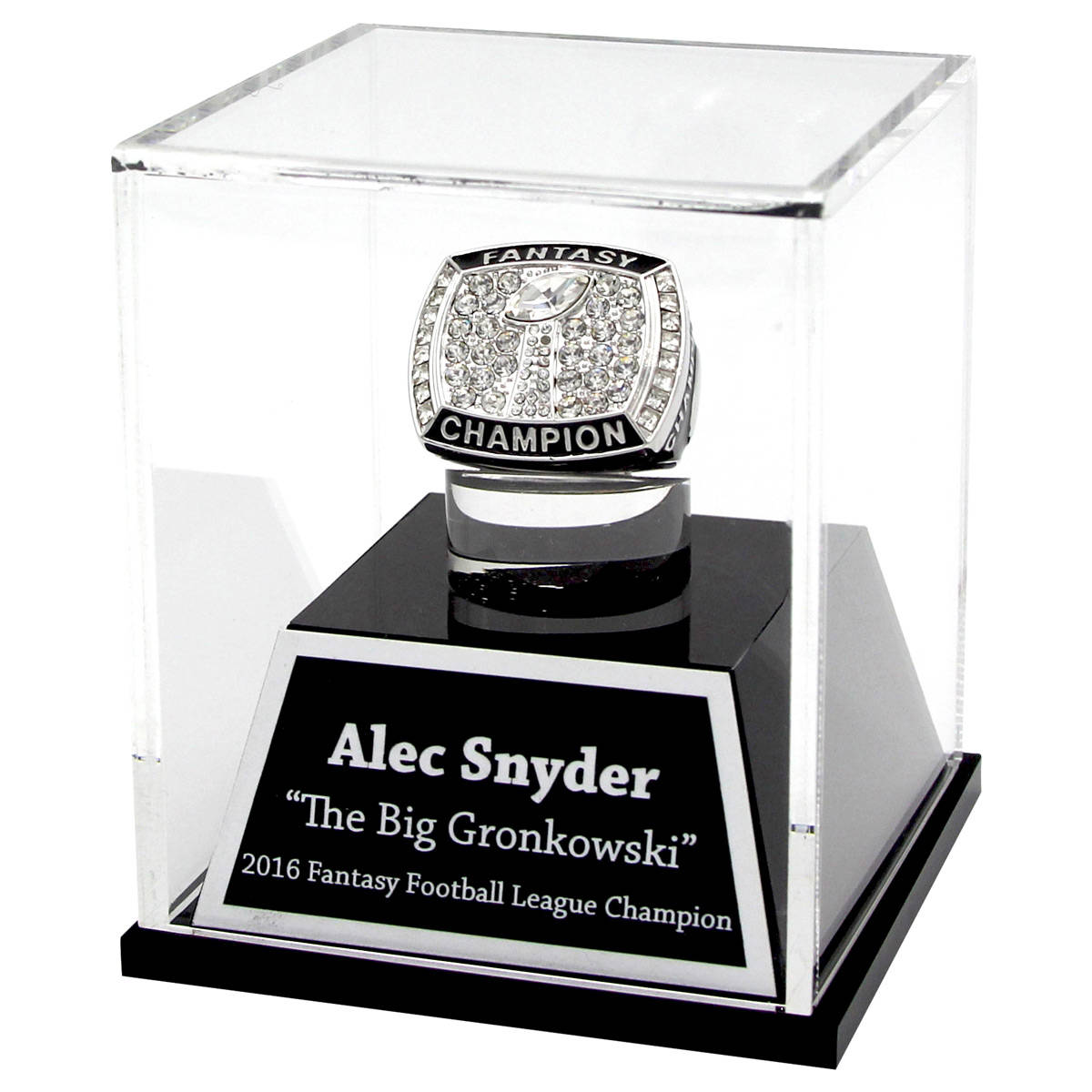 Engraved Championship Ring Display Case Etsy