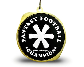 Fantasy Football Asterisk Award Medal