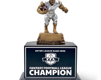 Fantasy Football Championship Trophy - 25 Year Perpetual includes Custom Laser Engraving
