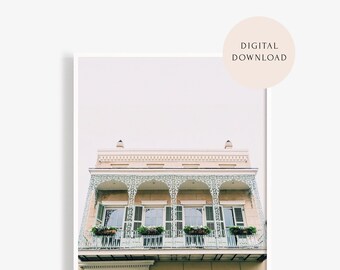 Vieux Carré — Nola Art, New Orleans Photo, Bourbon St, French Quarter, Wall Art Download, Poster Printable | DIGITAL PRINT 8x10 16x20 18x24