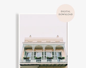 Vieux Carré — Nola Art, New Orleans Photo, Bourbon St, French Quarter, Wall Art Download, Poster Printable | DIGITAL PRINT 8x10 16x20 18x24