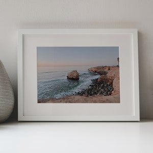 Blissful California Coast Wall Art Download, Sunset Cliffs, San Diego Beach Printable, Sunset Art DIGITAL PRINT 8x10 12x18 16x20 18x24 image 2