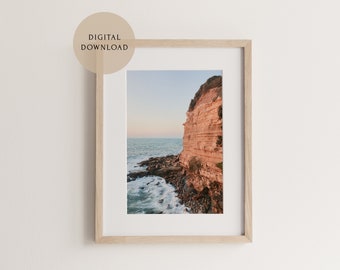 Sea Cliff Charm — Sunset Cliffs, San Diego Print, Coastal Wall Art, Point Loma, Beach Printable | DIGITAL PRINT 8x10 12x18 16x20 18x24