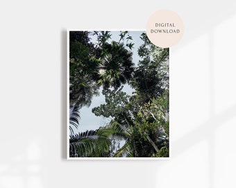 Skies of Green — Greenery Printable, California Coast, Palm Trees, Botanical Wall Art, Plant Lovers  | DIGITAL PRINT 8x10 12x18 16x20 18x24