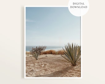Cabo Sunset Beach — Coastal Photo, Baja California, Cabo San Lucas Art, Los Cabos, Beach Printable | DIGITAL PRINT 8x10 12x18 16x20 18x24