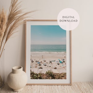 Moonlight Magic — Digital Print | Encinitas Wall Art, San Diego Coast Art, California Beach, Coastline Printable | 8x10 12x18 16x20 18x24