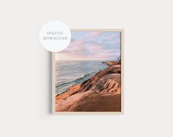 Primavera — Sunset Cliffs, San Diego Photo, Ocean Beach, Coastal Poster, Printable Wall Art | DIGITAL PRINT 8x10 11x14 16x20 18x24