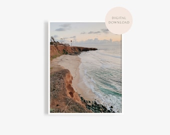 Cloud Nine — Digital Print | Sunset Art, Beach Printable, California Coast Wall Art, Sunset Cliffs, San Diego Photo — 8x10 11x14 16x20 18x24