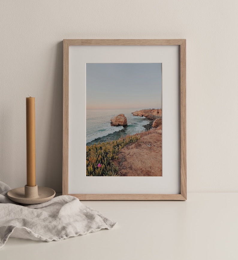 Wintertide Sunset Art, Sunset Cliffs, San Diego Beach Photo Printable, Wall Art Download DIGITAL PRINT 8x10 11x14 12x18 16x20 18x24 image 2