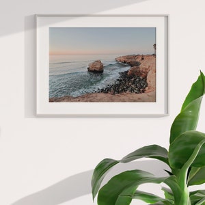 Blissful California Coast Wall Art Download, Sunset Cliffs, San Diego Beach Printable, Sunset Art DIGITAL PRINT 8x10 12x18 16x20 18x24 image 3