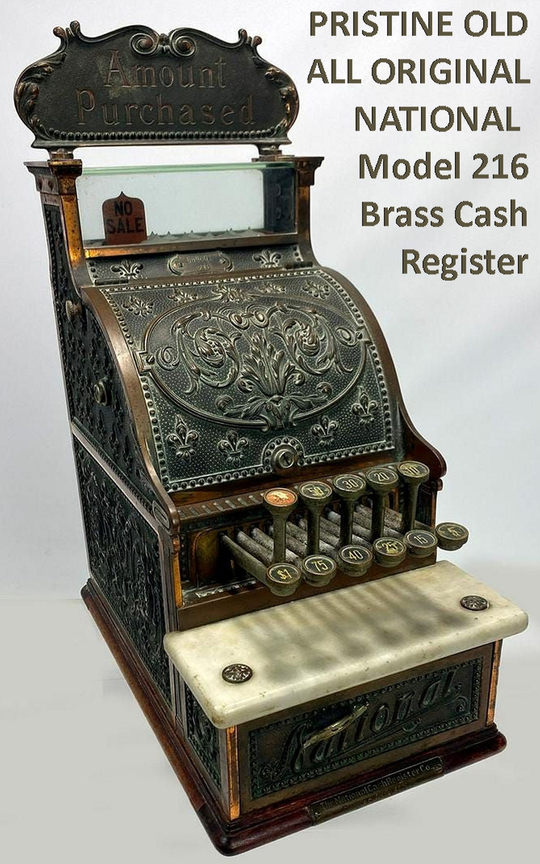 Old National Cash Register for sale Only 3 left at 60