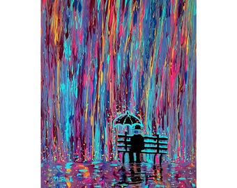 Acid Rain - Flooko's viral hit painting print.