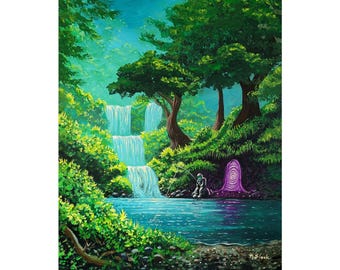 Wishin I Was Fishin' - Flooko Poster