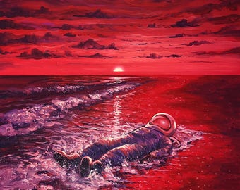 Brain Scrub - An original acrylic painting by viral artist Flooko - Unique handmade wall art